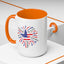 4th of July Mug - Star Flag Fireworks