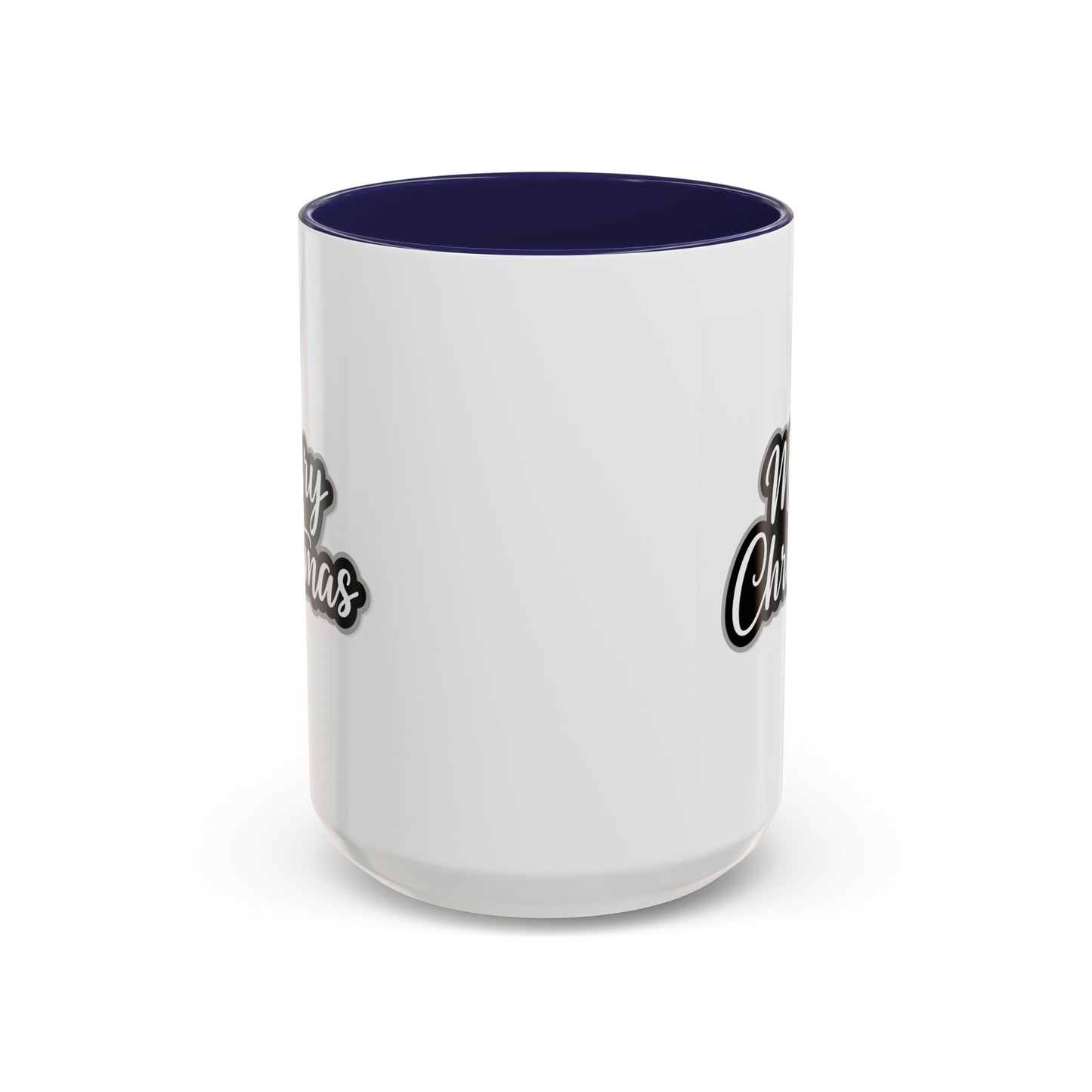 Christmas Mug - Merry Christmas White Black & Grey Text