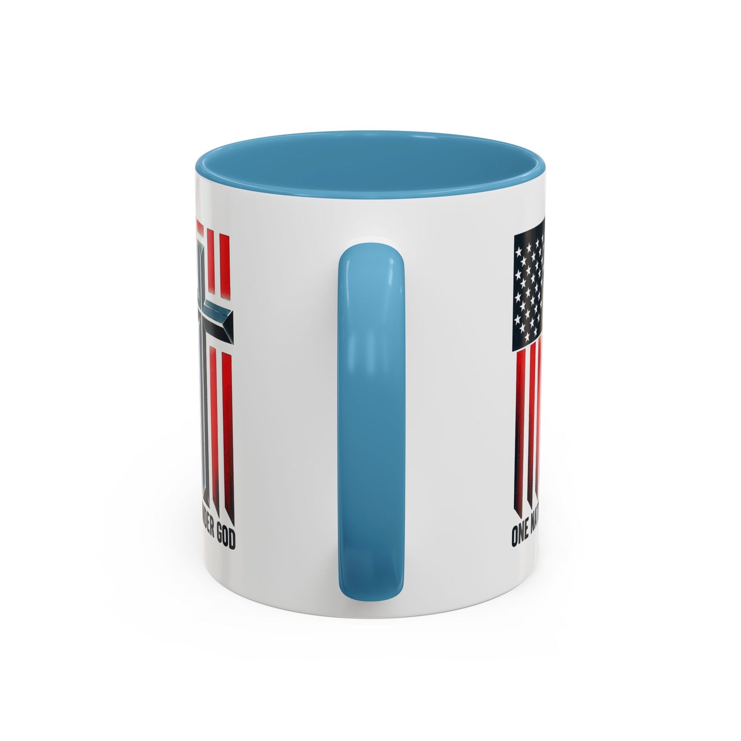 Religious Mug - One Nation Flag Cross