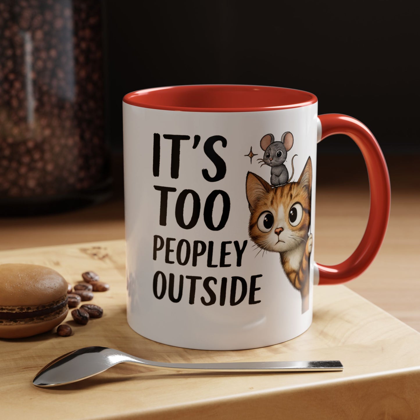 Animal Mug - It's Too Peopley Outside