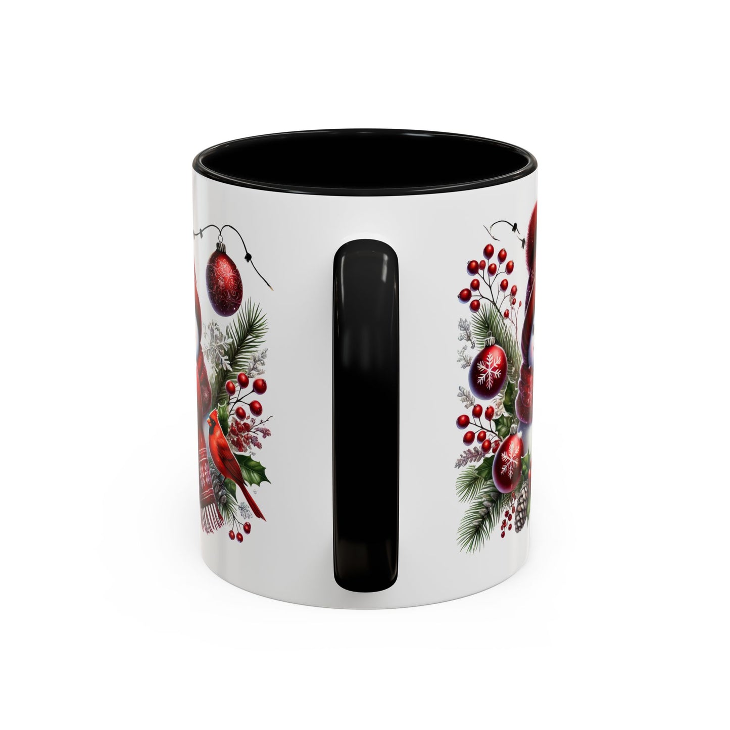 Christmas Mug - Burgundy Snowman