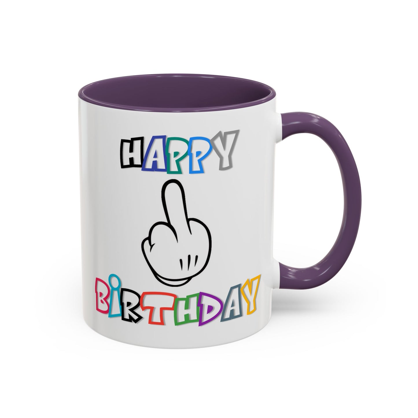 Adult Mug - Happy Birthday Middle Finger