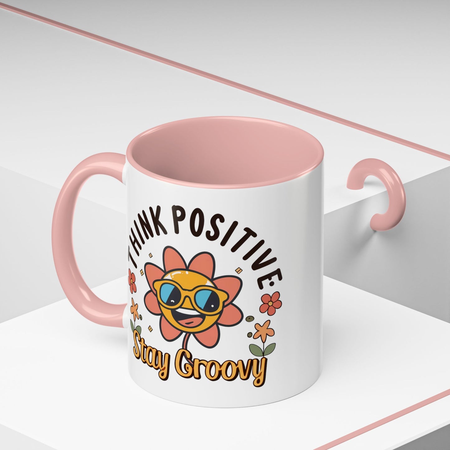 Wellness Mug - Think Positive Stay Groovy