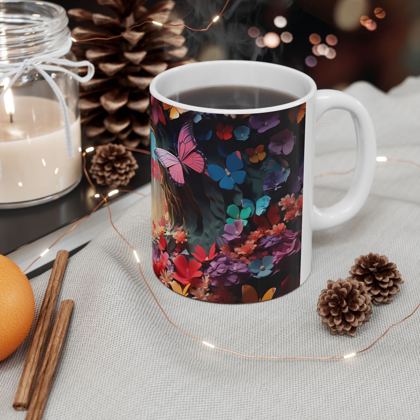 Artistic Mug - Colorful Butterflies 2