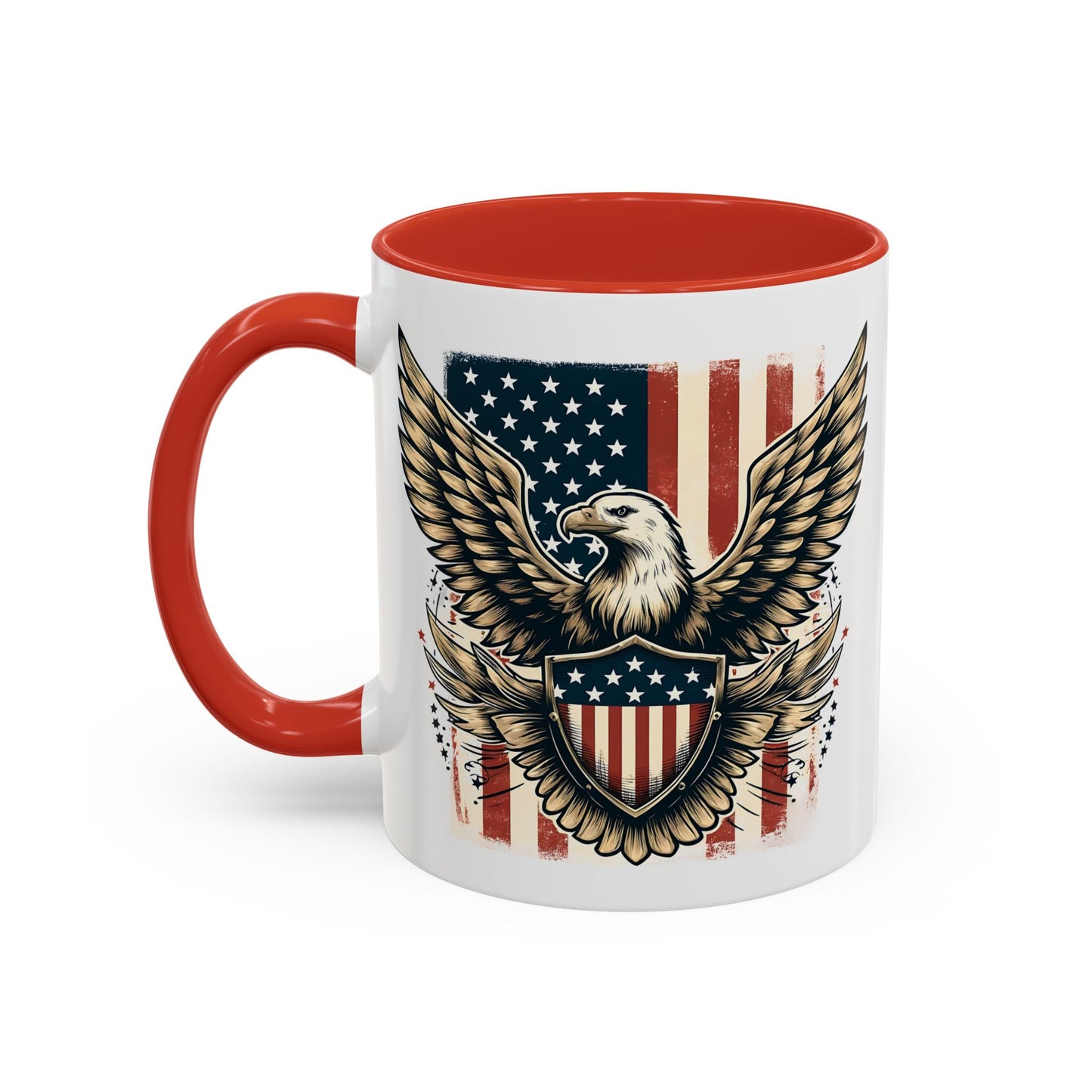 4th of July Mug - American Bald Eagle Flag 9