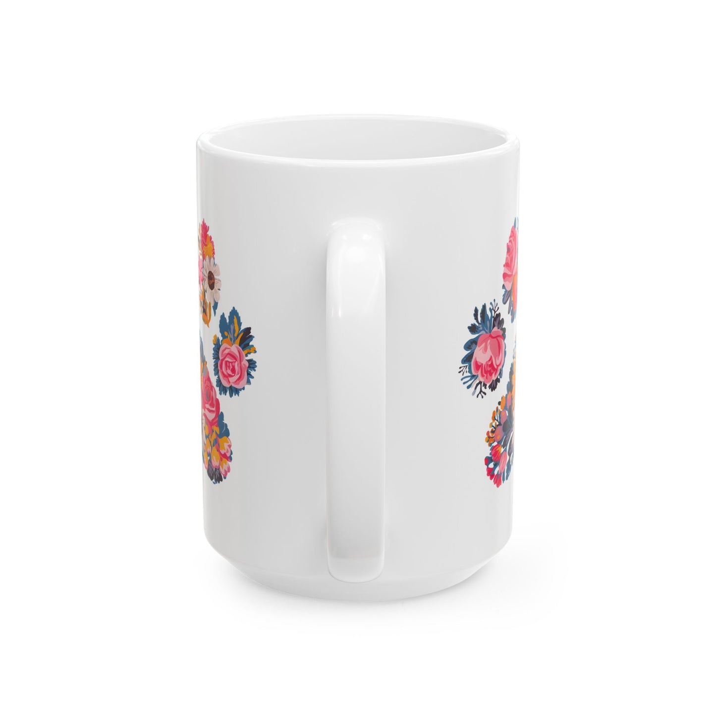 Animal Mug - Floral Dog Paw