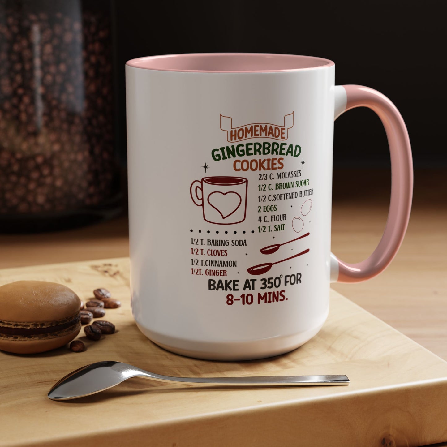 Christmas Mug - Homemade Gingerbread Cookies Recipe