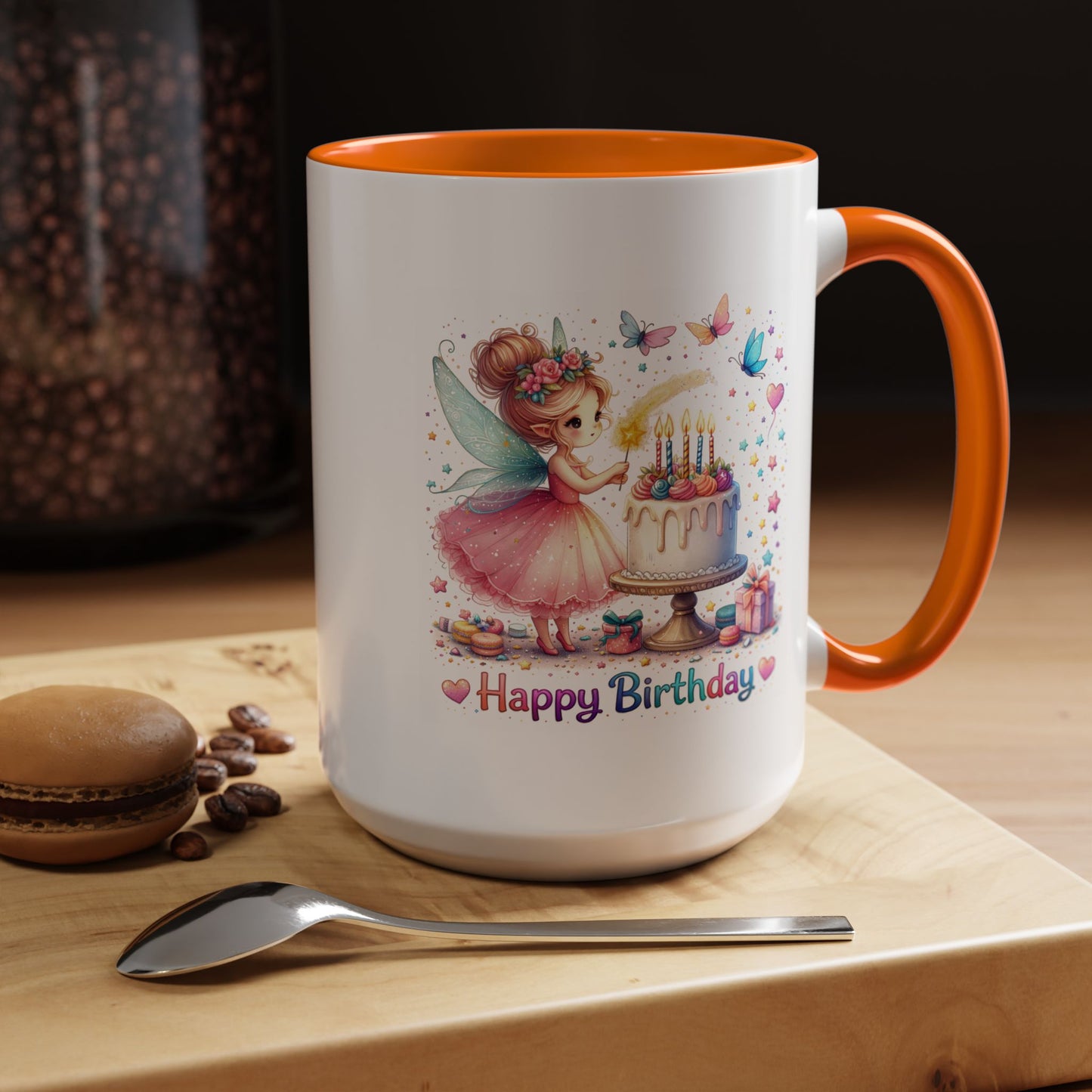 Birthday Mug - Fairy Butterflies