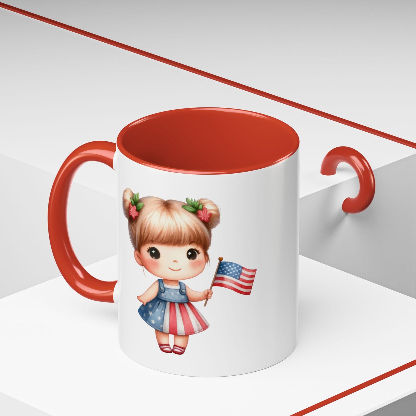 4th of July - American Girl Flag