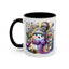 Christmas Mug - Purple and Silver Snowman
