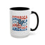 4th of July Mug - America peace Sign