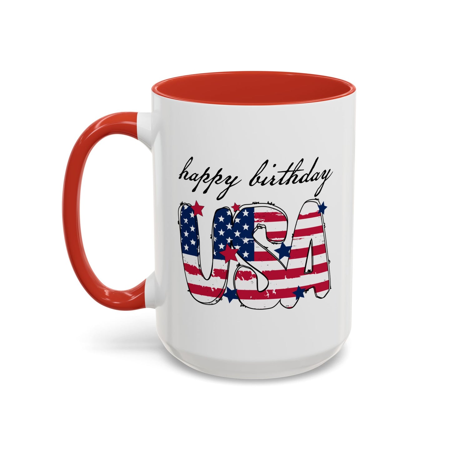 4th of July Mug - Happy Birthday USA
