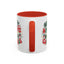 Christmas Mug - Happy Holidays and Merry Christmas Blue Green Yellow Red Text