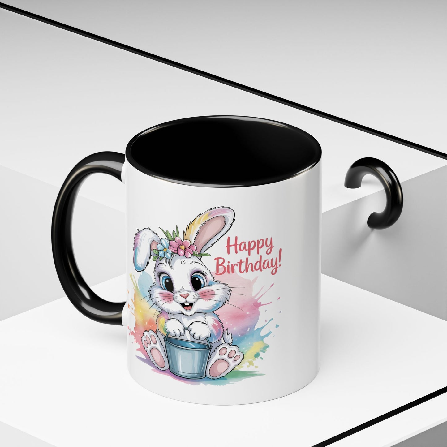 Birthday Mug - Happy Birthday Cute Bunny