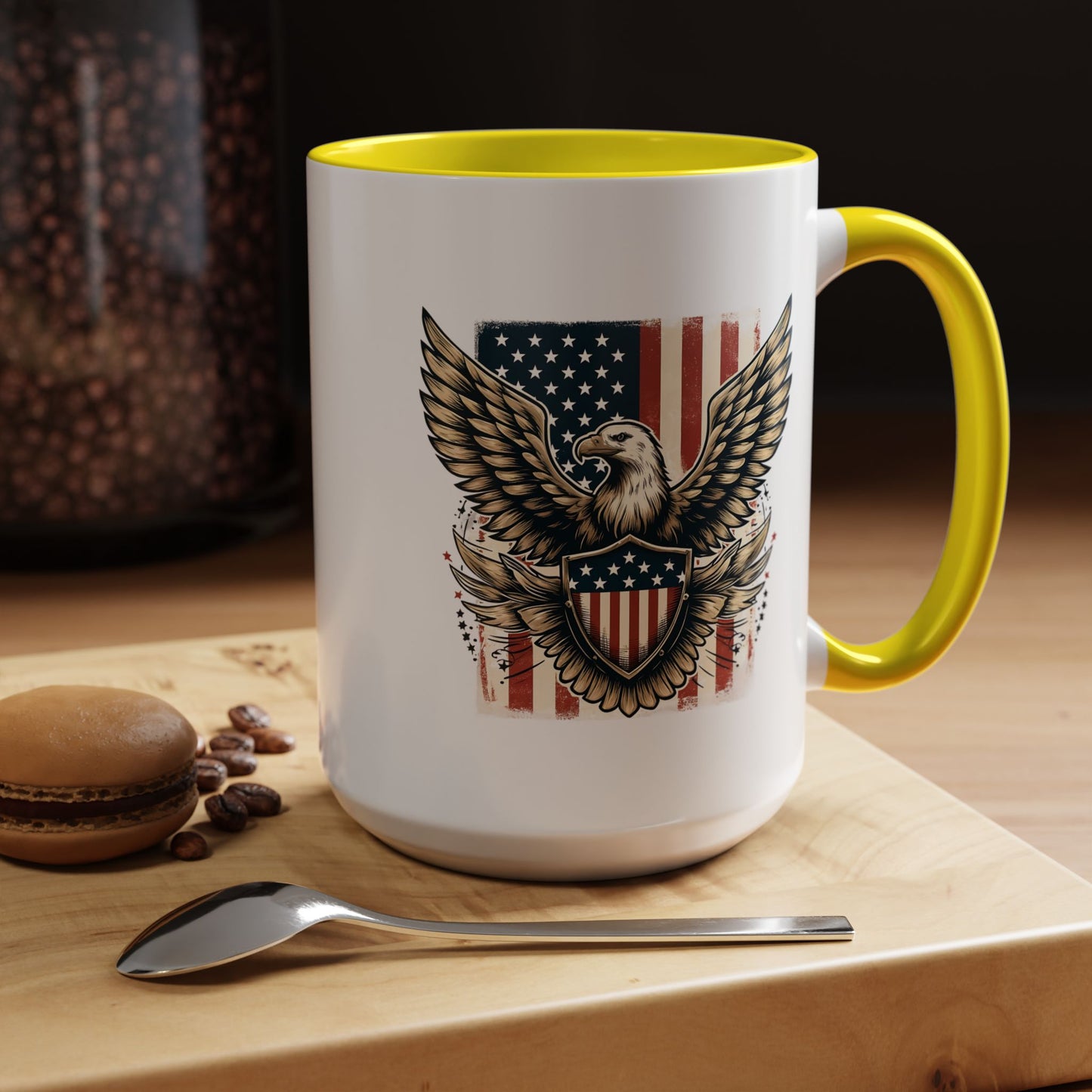 4th of July Mug - American Bald Eagle Flag 9