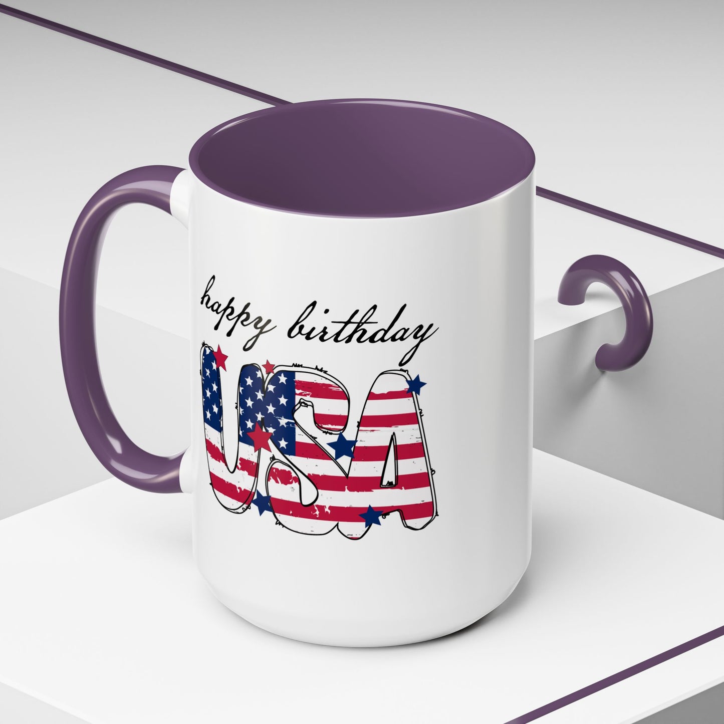 4th of July Mug - Happy Birthday USA