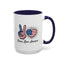 4th of July Mug - Peace Love America