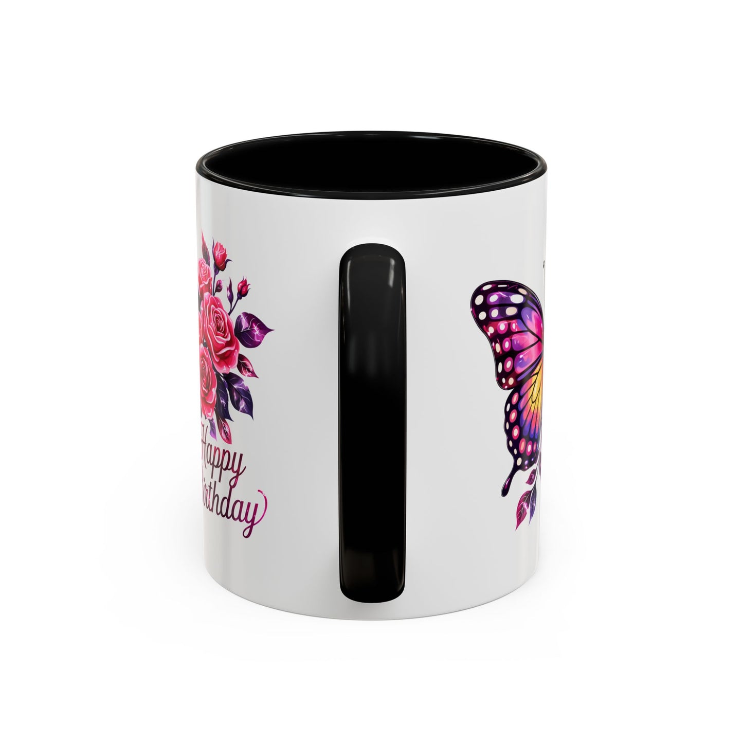 Birthday Mug - Butterfly Flowers