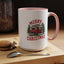Christmas Mug - Merry Christmas Red & White Camper