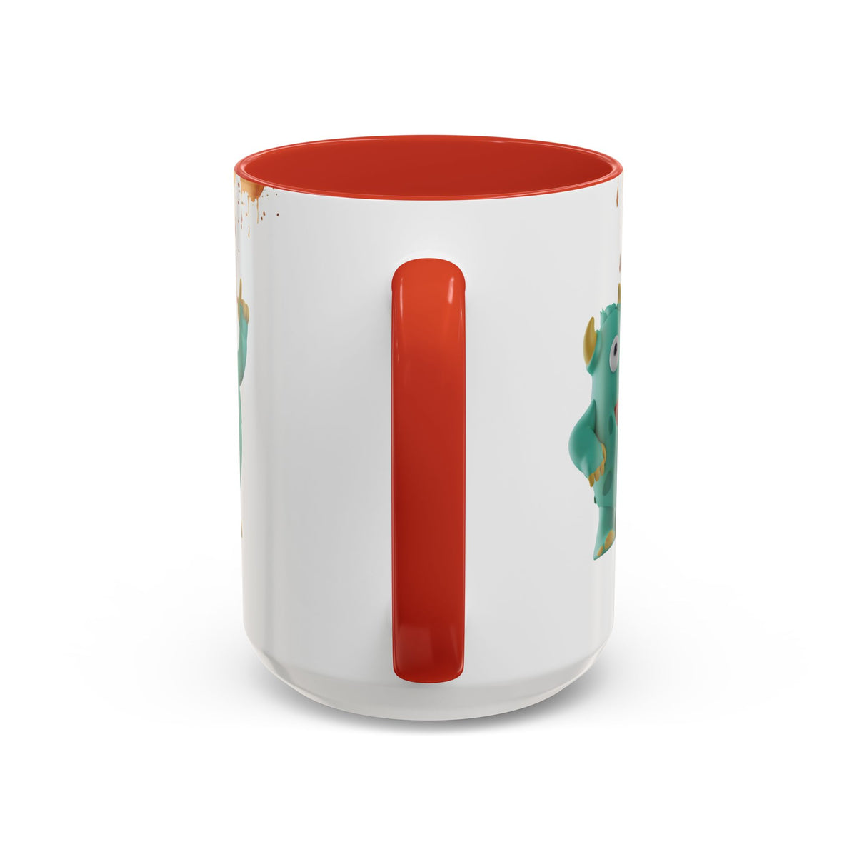 Humor Mug - Monster Drinks Coffee Spill