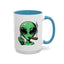 Adult Mug - Green Alien Fuck You Human
