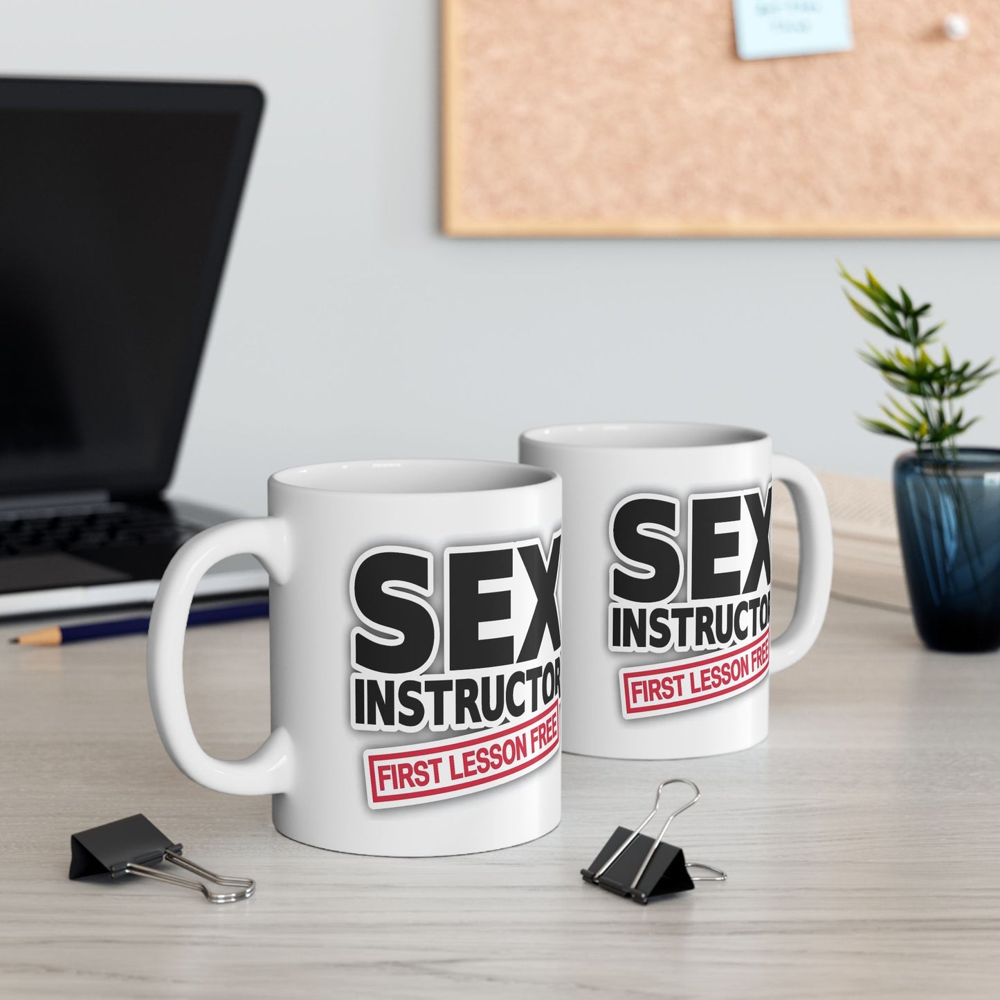 Adult Mug - Sex Instructor First Lesson Free