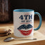 4th of July Mug - Happy 4th of July Flag Lips