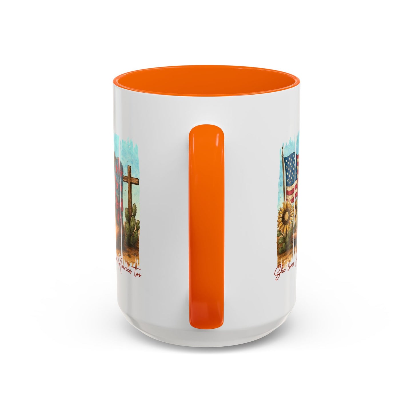 4th of July Mug - She Loves Jesus & America Too Boots