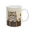 Artistic Mug - Felted Cat 2