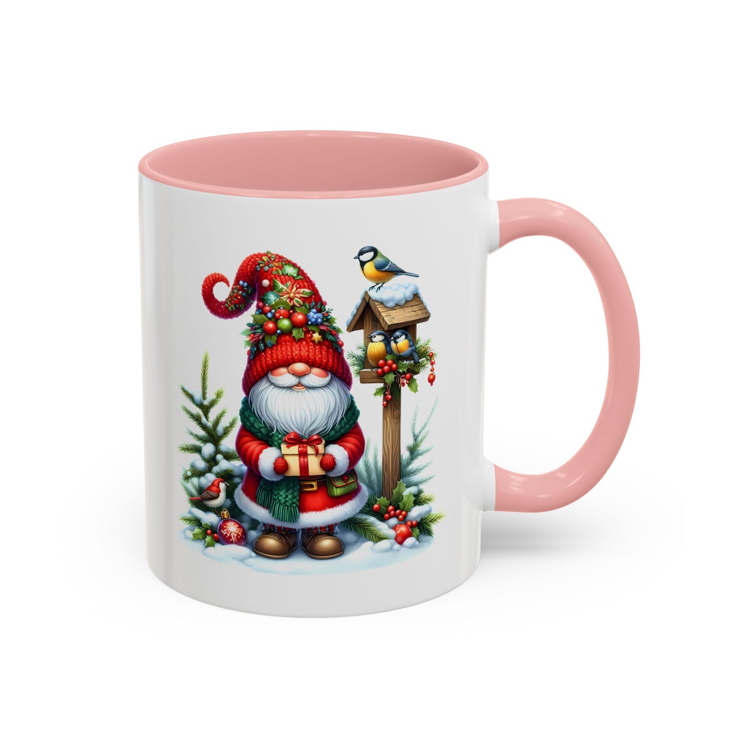 Christmas Mug - Gnome and Birds