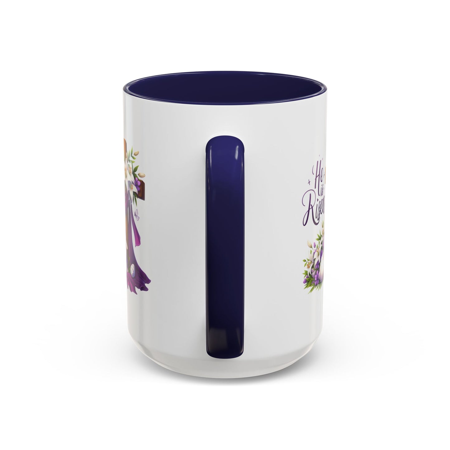 Easter Mug - He Is Risen Cross