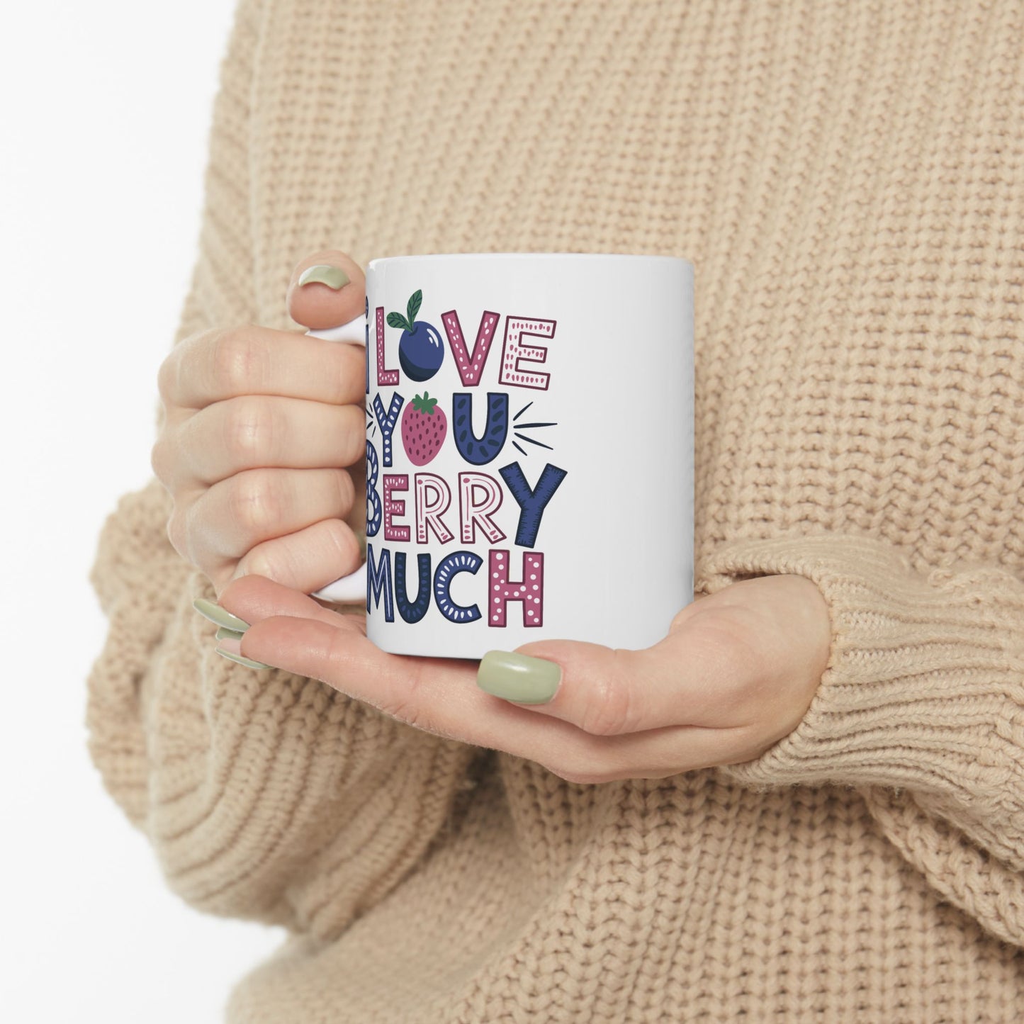 Anniversary Mug - I love You Berry Much Text
