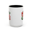 Christmas Mug - Green & Red Text Santa Presents