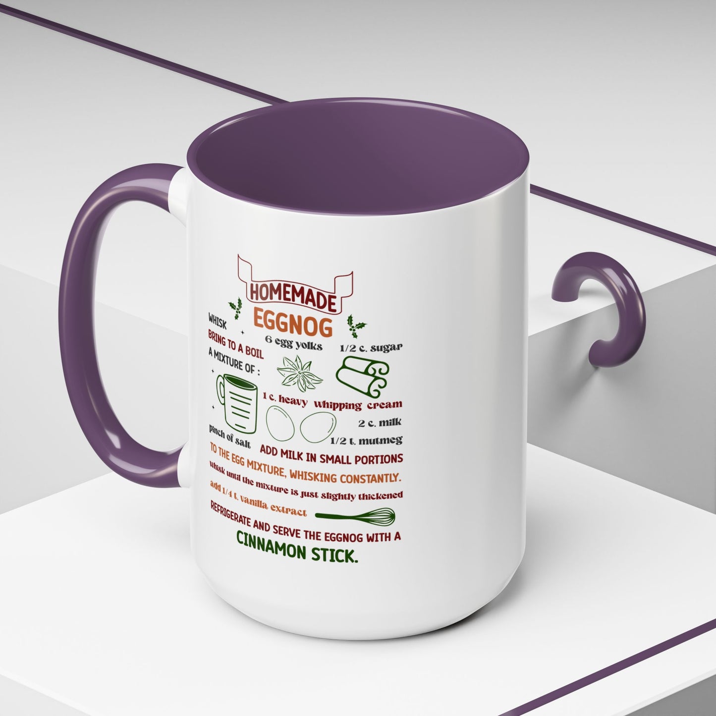 Christmas Mug - Homemade Eggnog Recipe