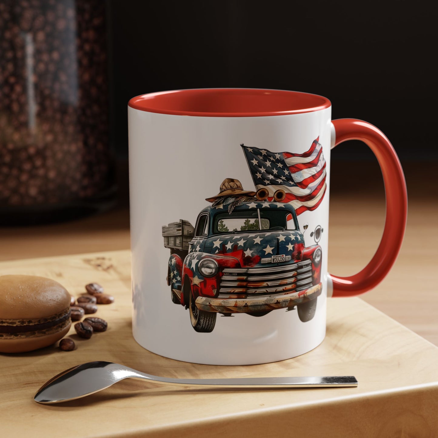 4th of July - Old Truck & Flag