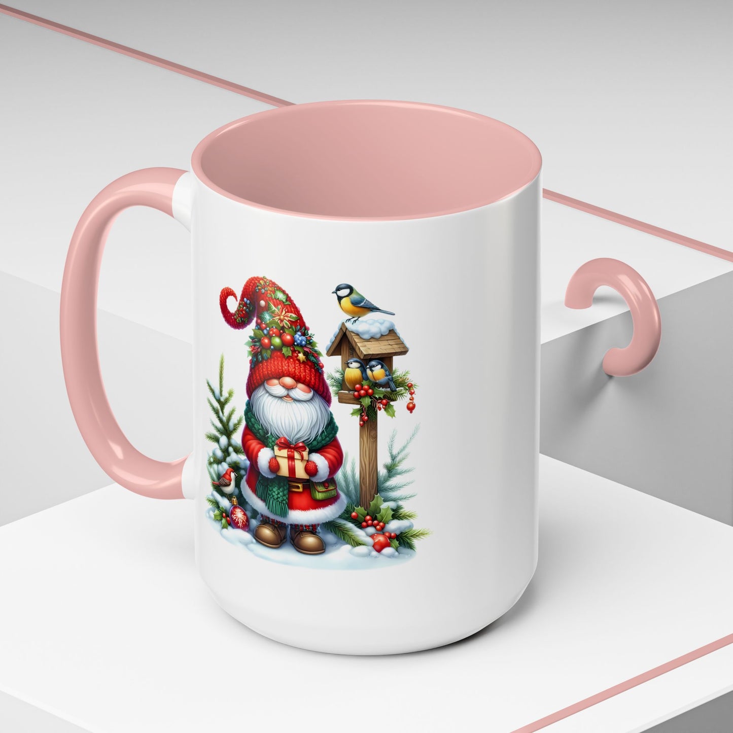 Christmas Mug - Gnome and Birds