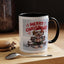 Christmas Mug - Merry Christmas Red Text Puppy Green Top 2