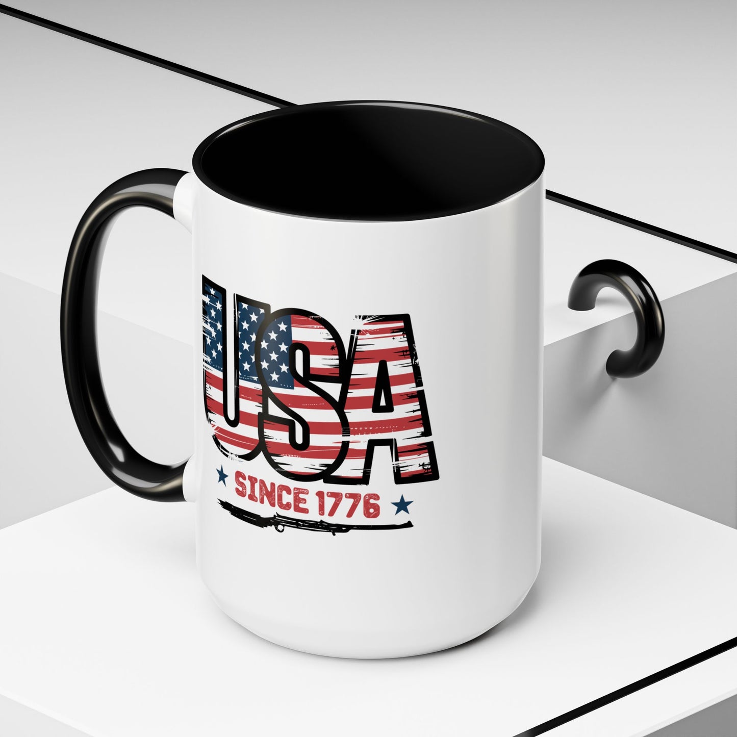 4th of July Mug - USA Since 1776 Gun