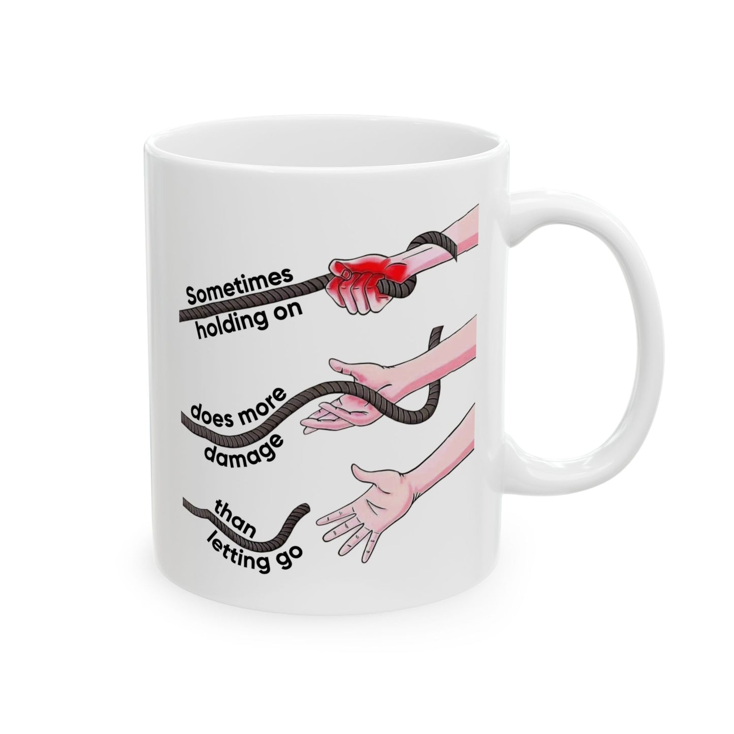 Wellness Mug - Sometimes Holding On