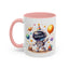 Birthday Mug - Happy Birthday Astronaut, Cake & Balloon