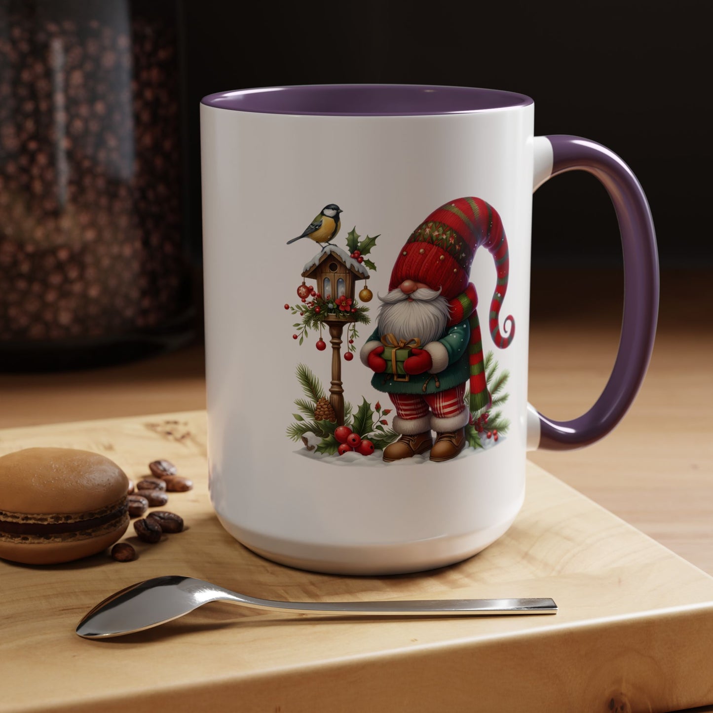 Christmas Mug - Gnome and Birdhouse