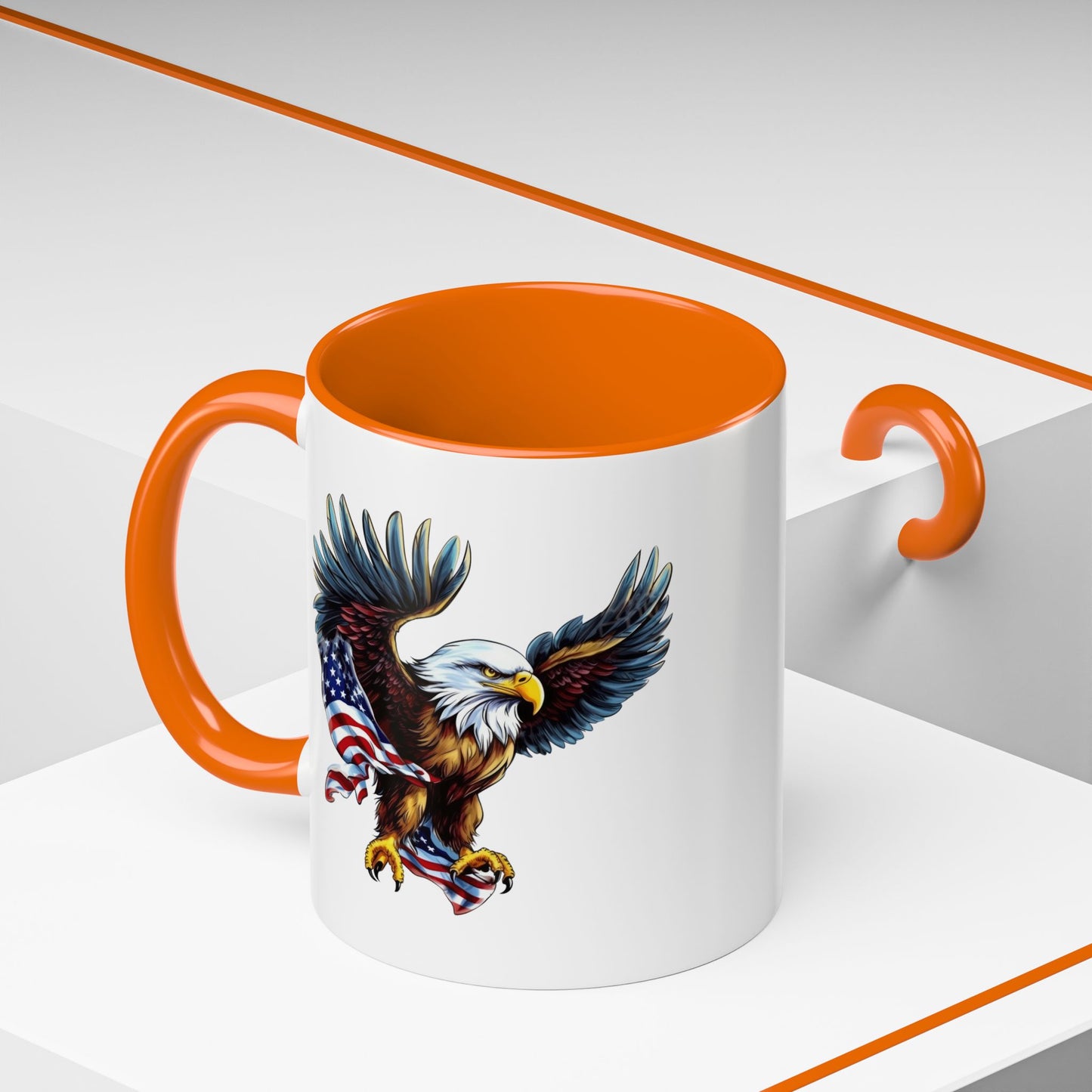 4th of July Mug - American Bald Eagle Flag 7