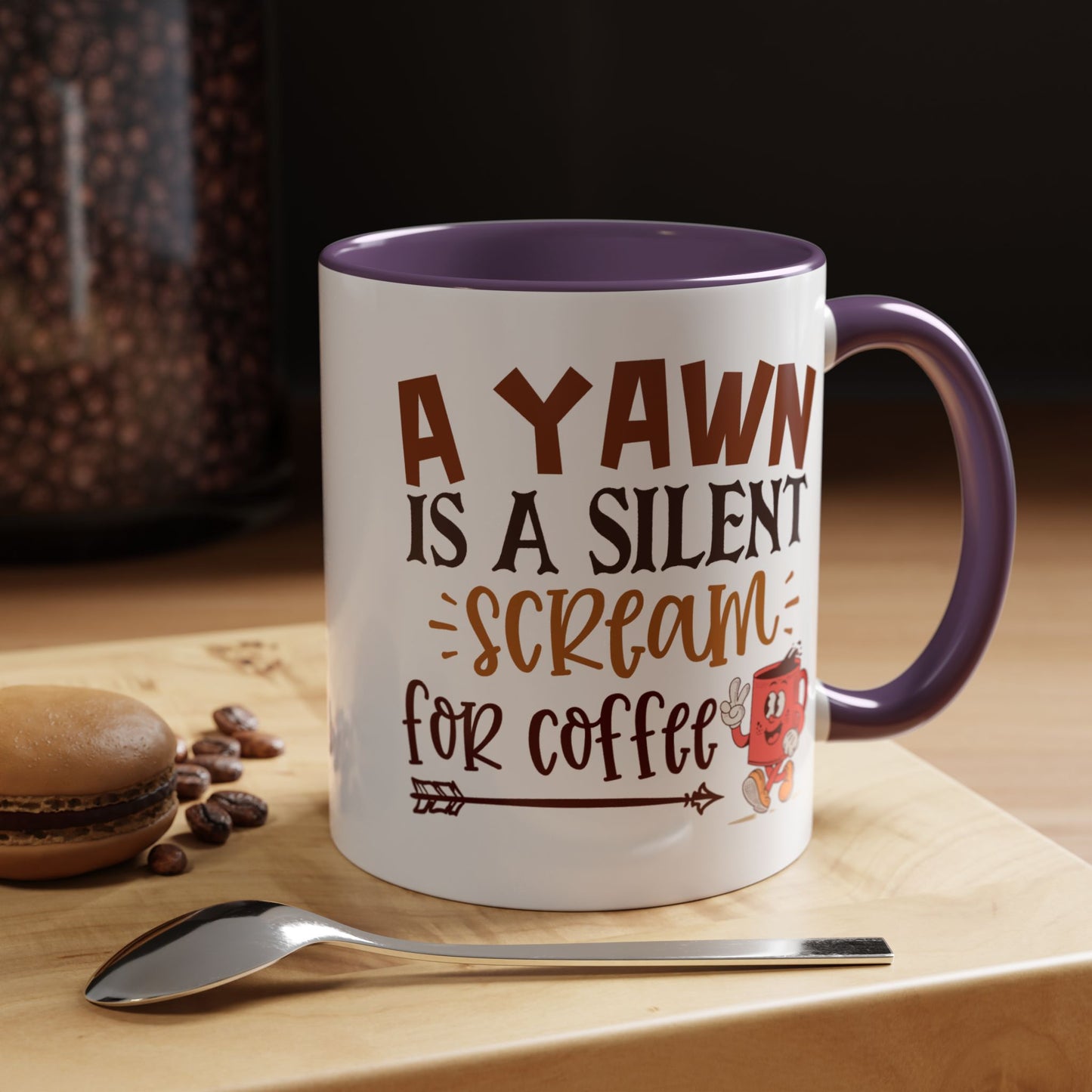 Humor Mug - A Yawn is a Silent Scream