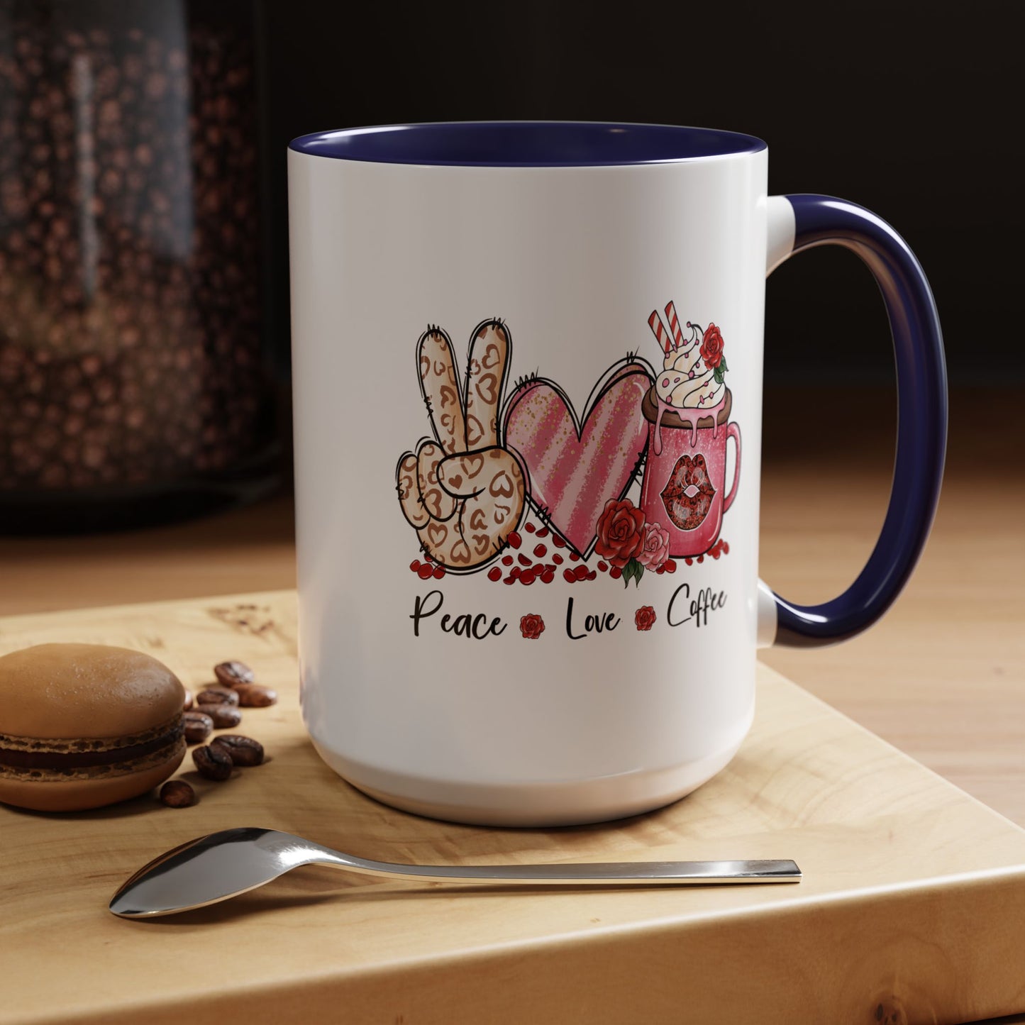 Humor Mug - Peace Love Coffee