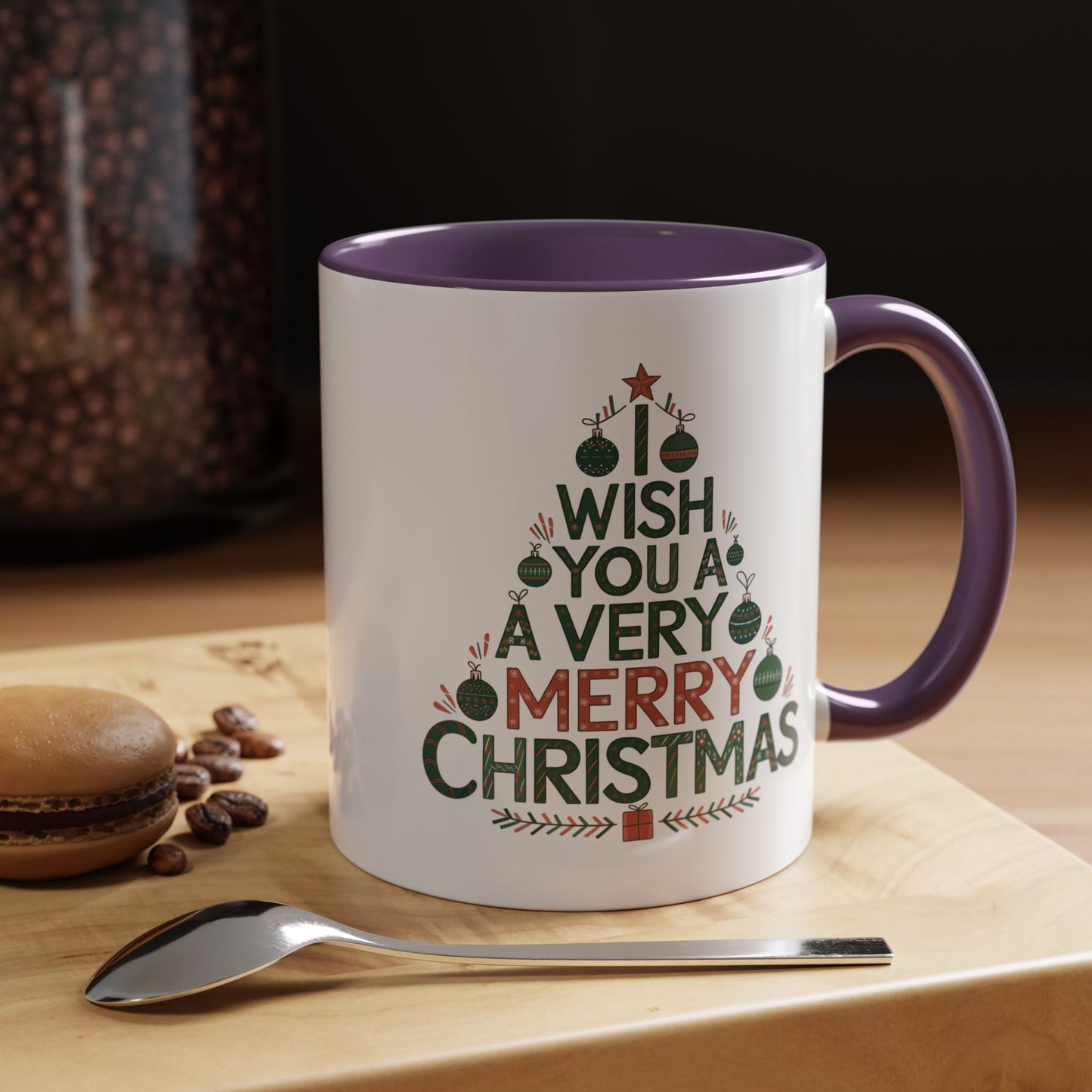 Christmas Mug - I Wish You a Merry Christmas Tree