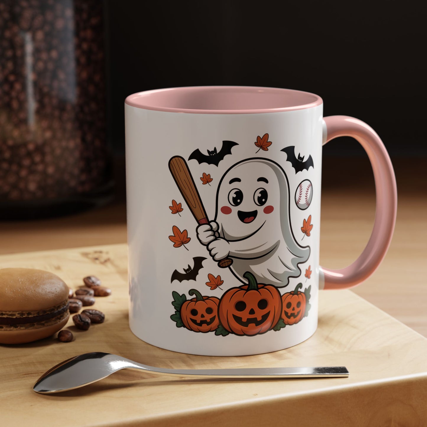 Halloween Mug - Ghost With Baseball Bat