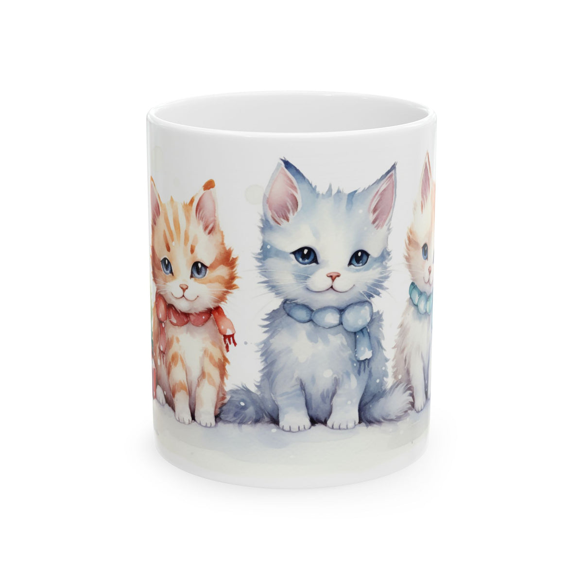 Chirstmas Mug - Three Christmas Cats