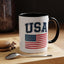 4th of July Mug - USA & Flag
