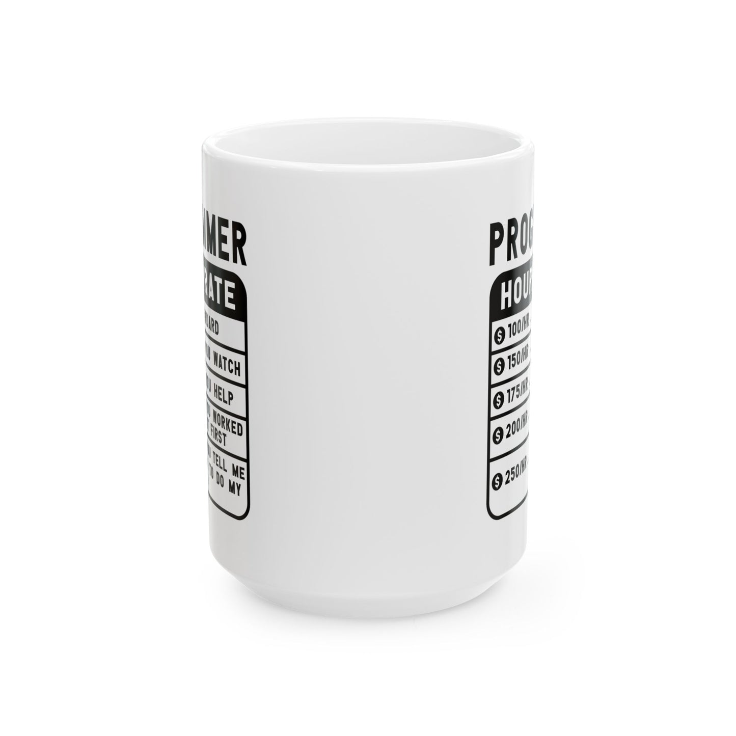 Office Mug - Programmer Hourly Rate
