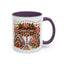 Christmas Mug - Candy Cane Lane White Text Ornaments Candy